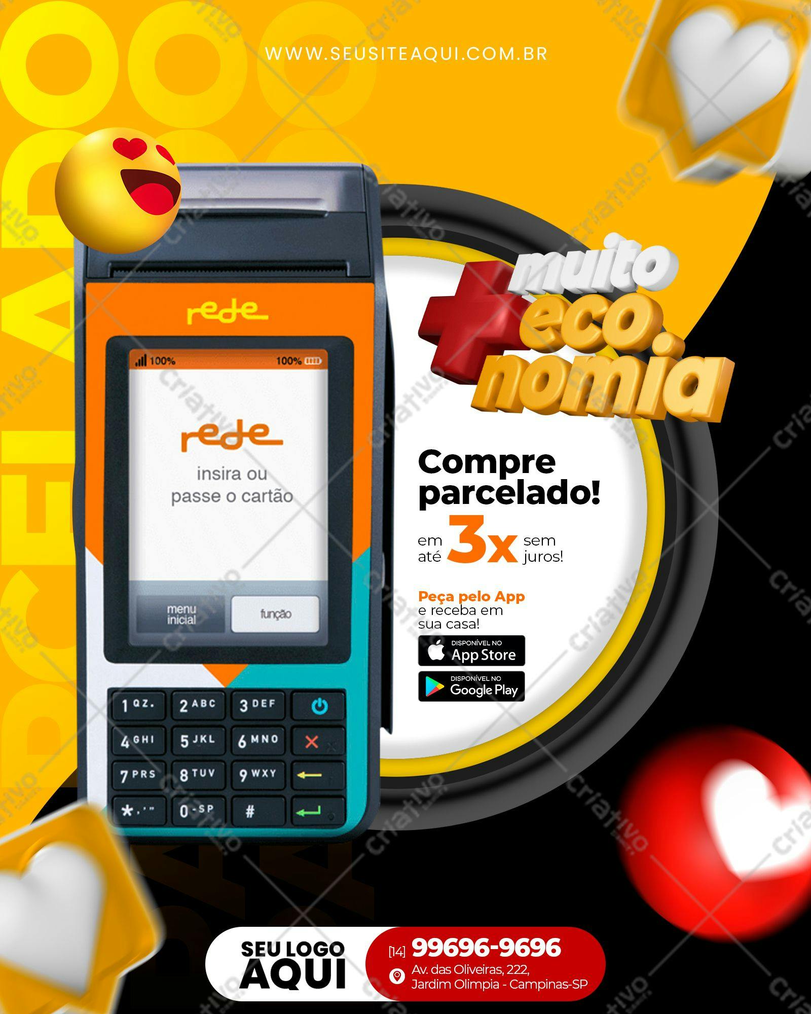 Modelo de Pagamento para Aplicativo PSD Editável