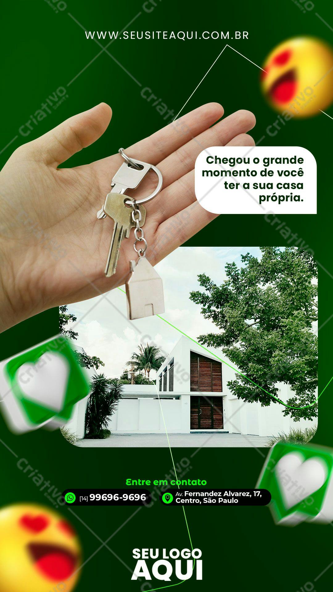 Template de Imóvel para Imobiliária PSD Editável