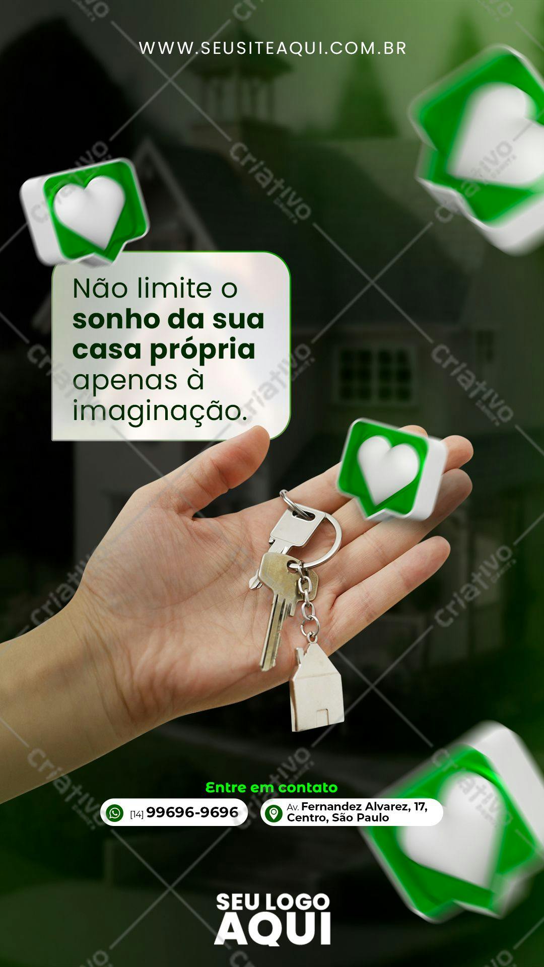 Modelo de Imóvel para Redes Sociais PSD Editável