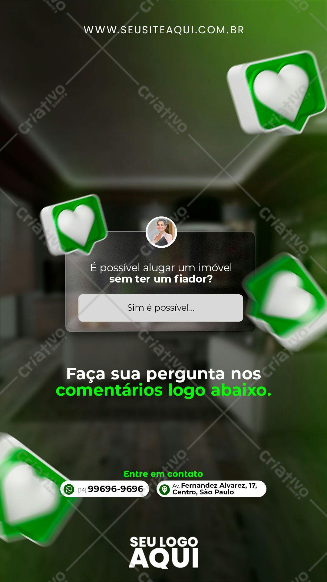 Stories para Imóveis PSD Editável