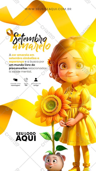 Story mês setembro amarelo