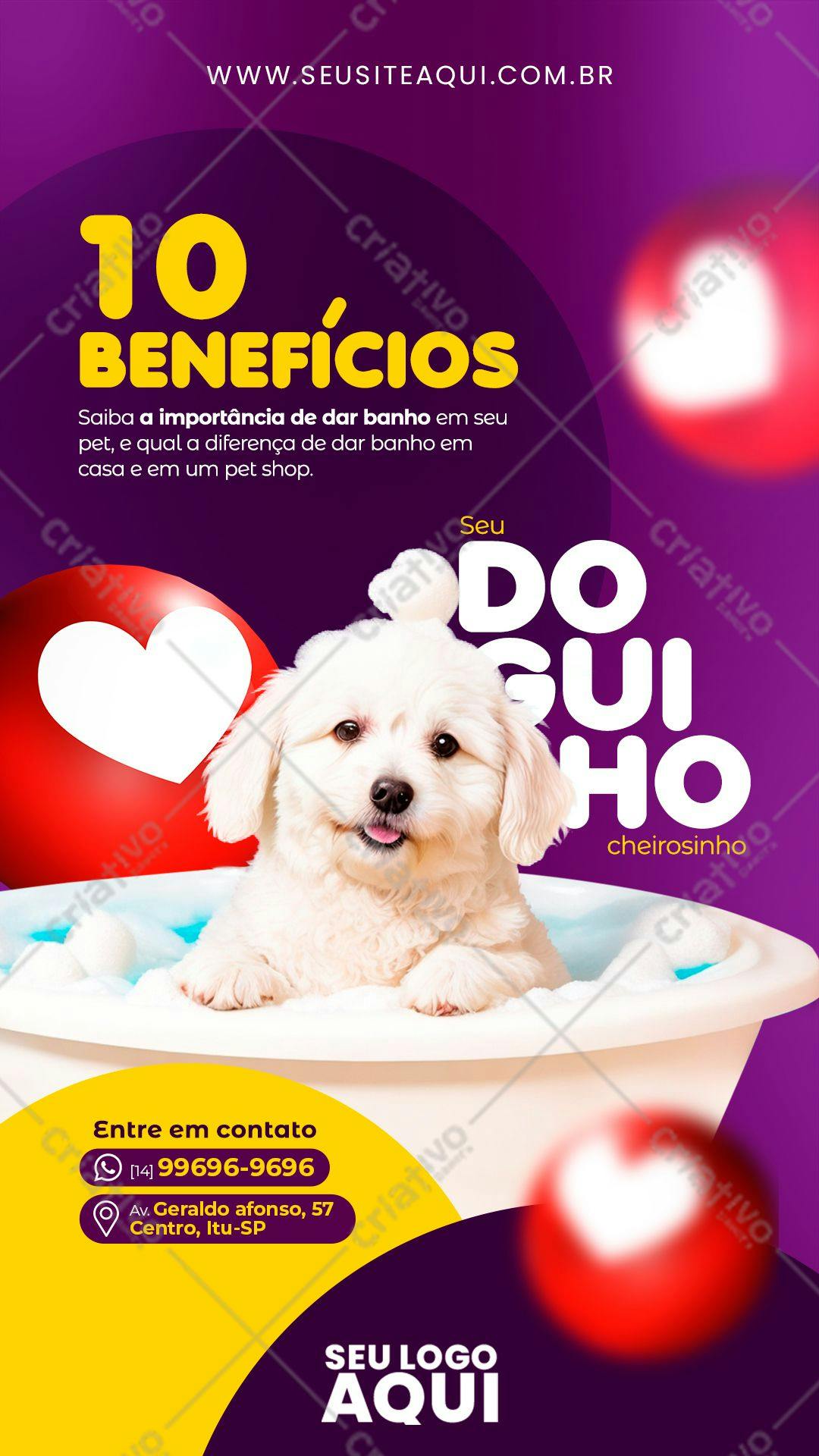 Banner para Pet Shop PSD Editável