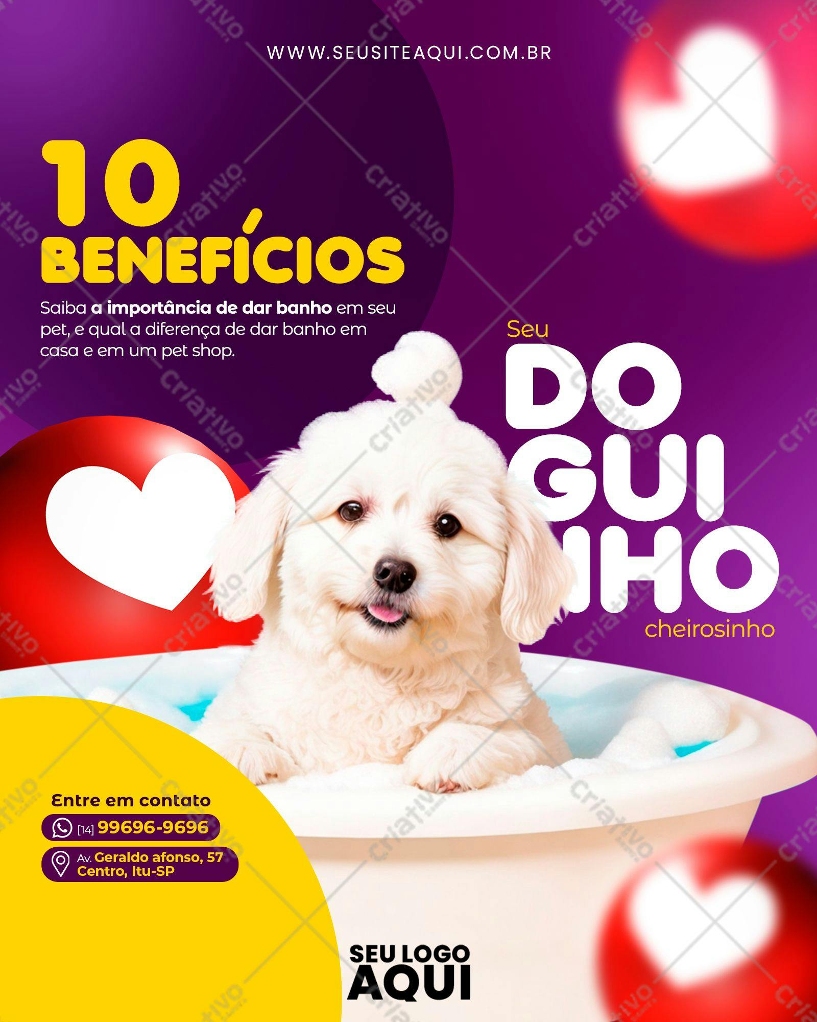 Banner para Pet Shop PSD Editável