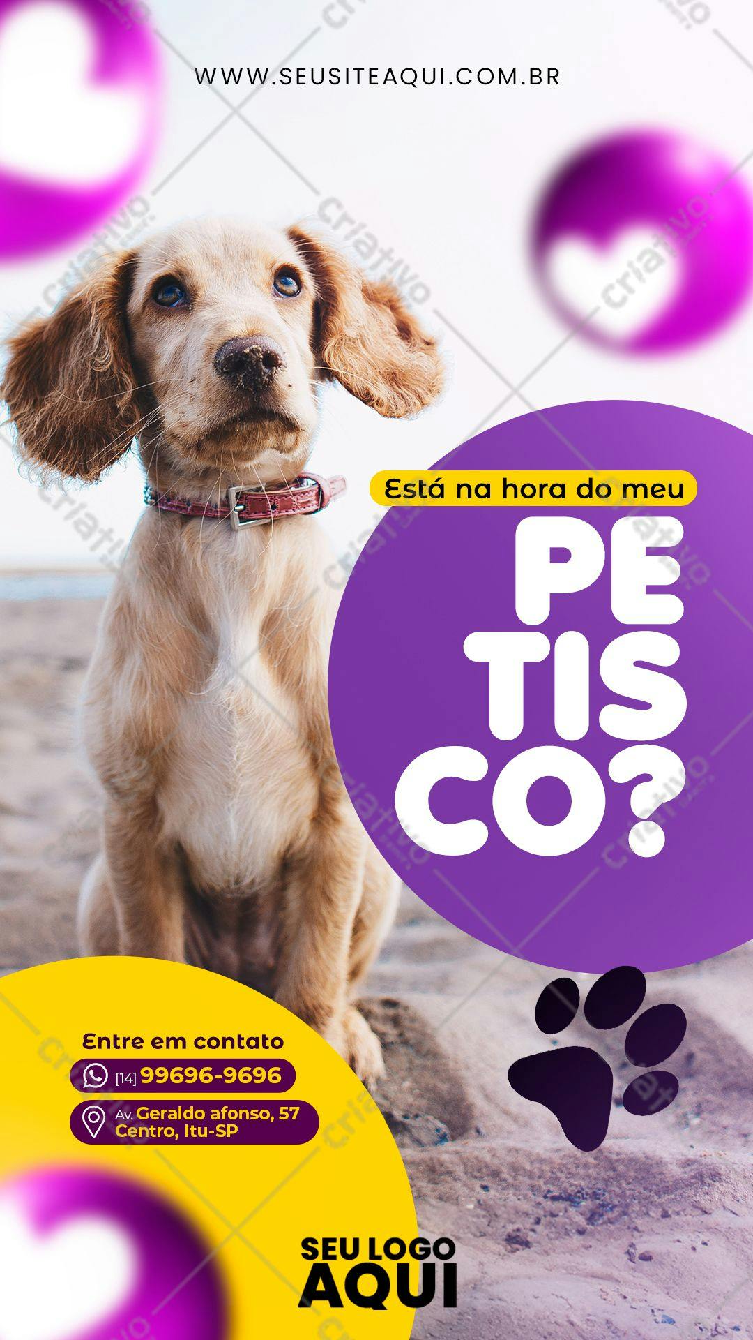 Flyer para Pet Shop PSD Editável