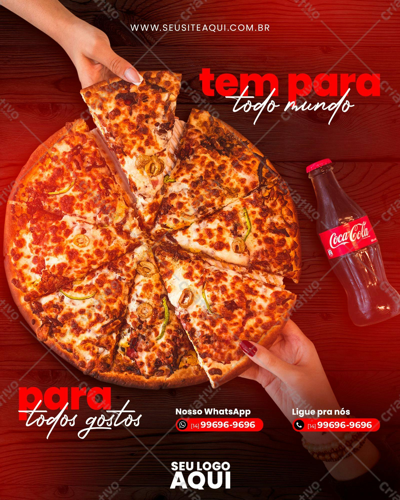 Template de Cardápio para Pizzaria PSD Editável
