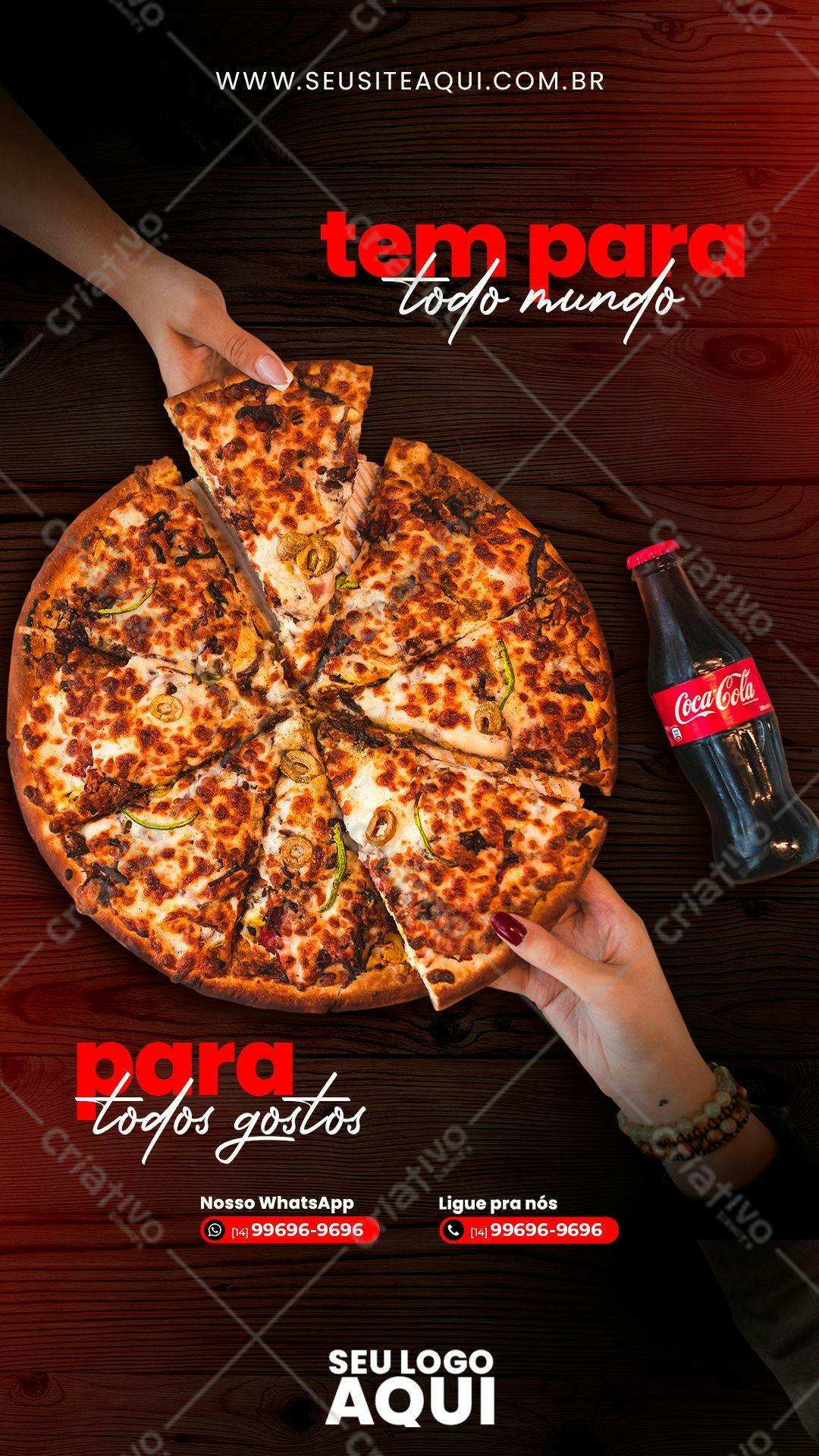 Modelo de Cardápio Pizza em PSD Editável