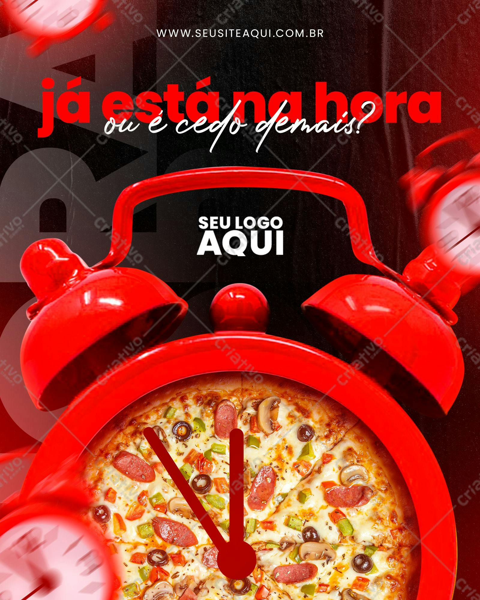 Template de Cardápio para Pizzaria PSD Editável