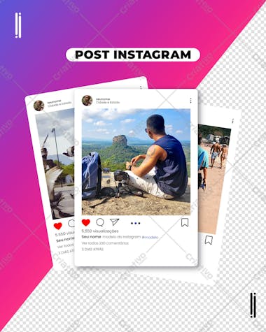 Modelo de post instagram template