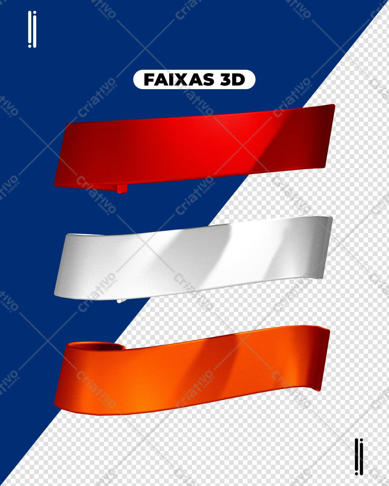 Selo 3D decorativo vermelho branco e laranja