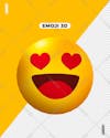 Emoticon emoji apaixonado