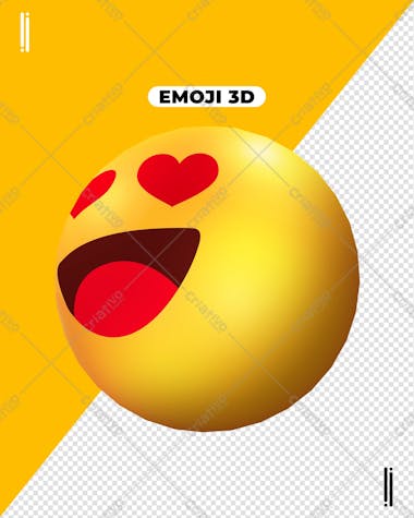 Emoticon emoji apaixonado