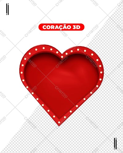 Coração  Elemento 3D