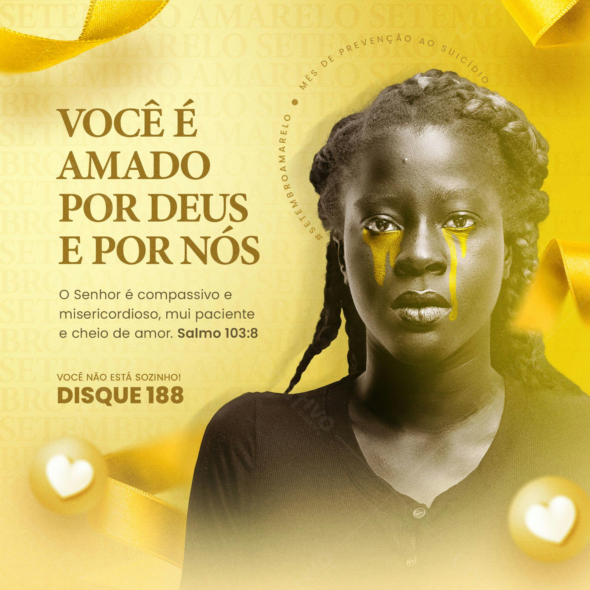 Post para o Setembro Amarelo PSD Editável