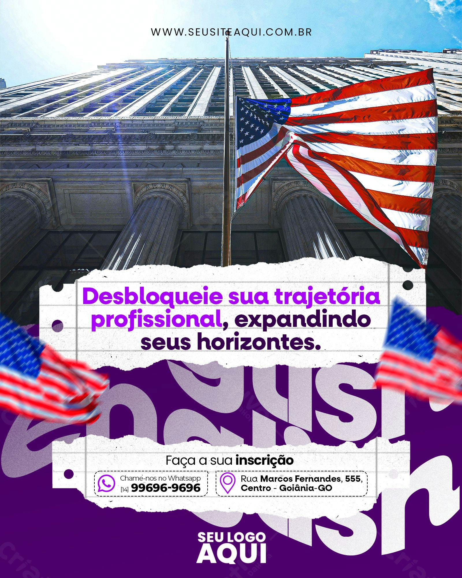 Flyer para Imersão Profissional PSD Editável