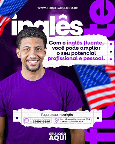 Feed aulas de inglês idiomas