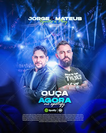 Flyer Ouca Agora No Spotify Jorge E Mateus Feed