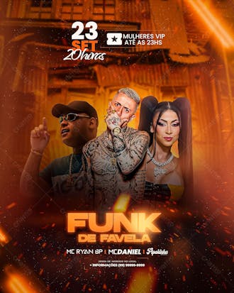 Flyer funk de favela festival feed