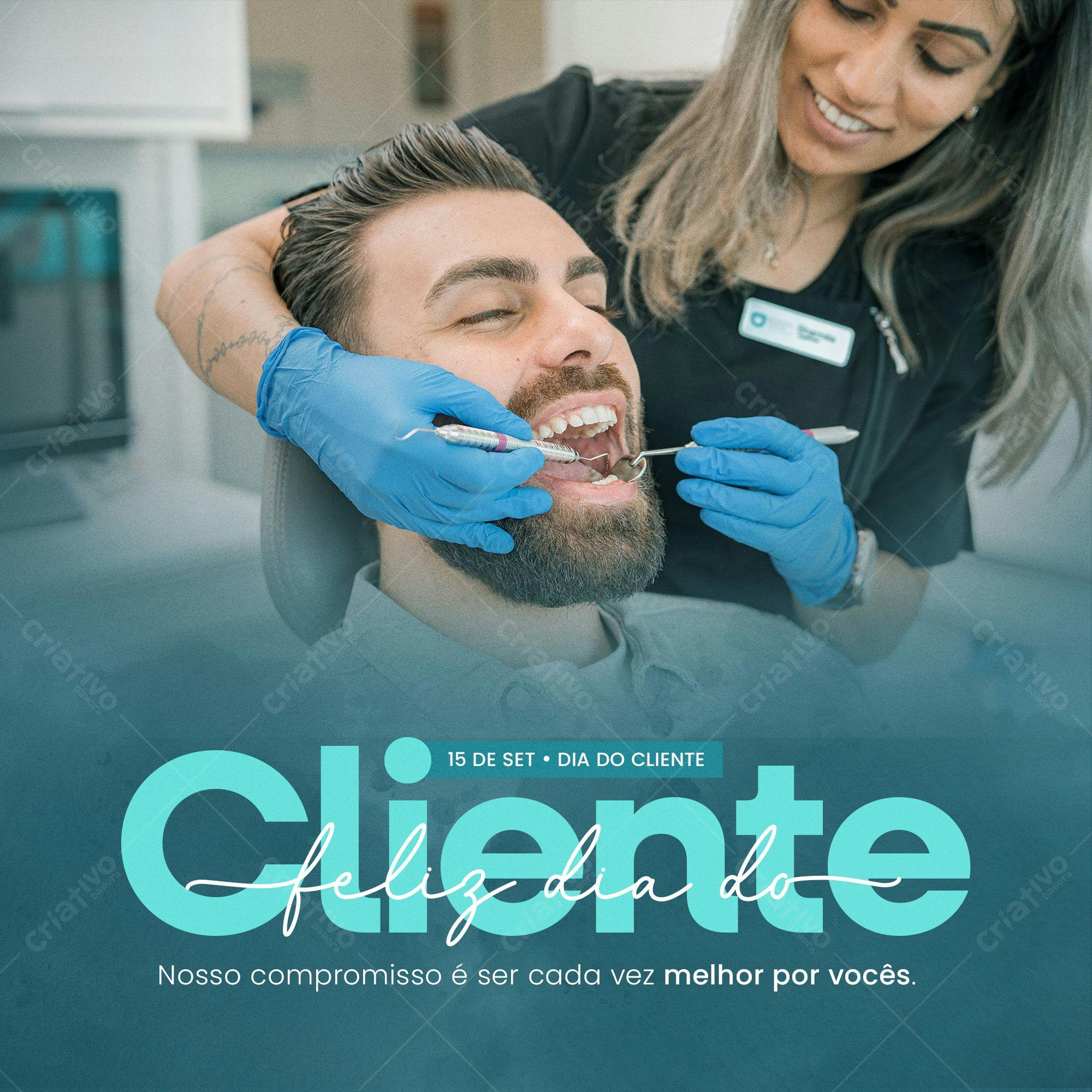 Post para Redes Sociais Dia do Cliente PSD Editável