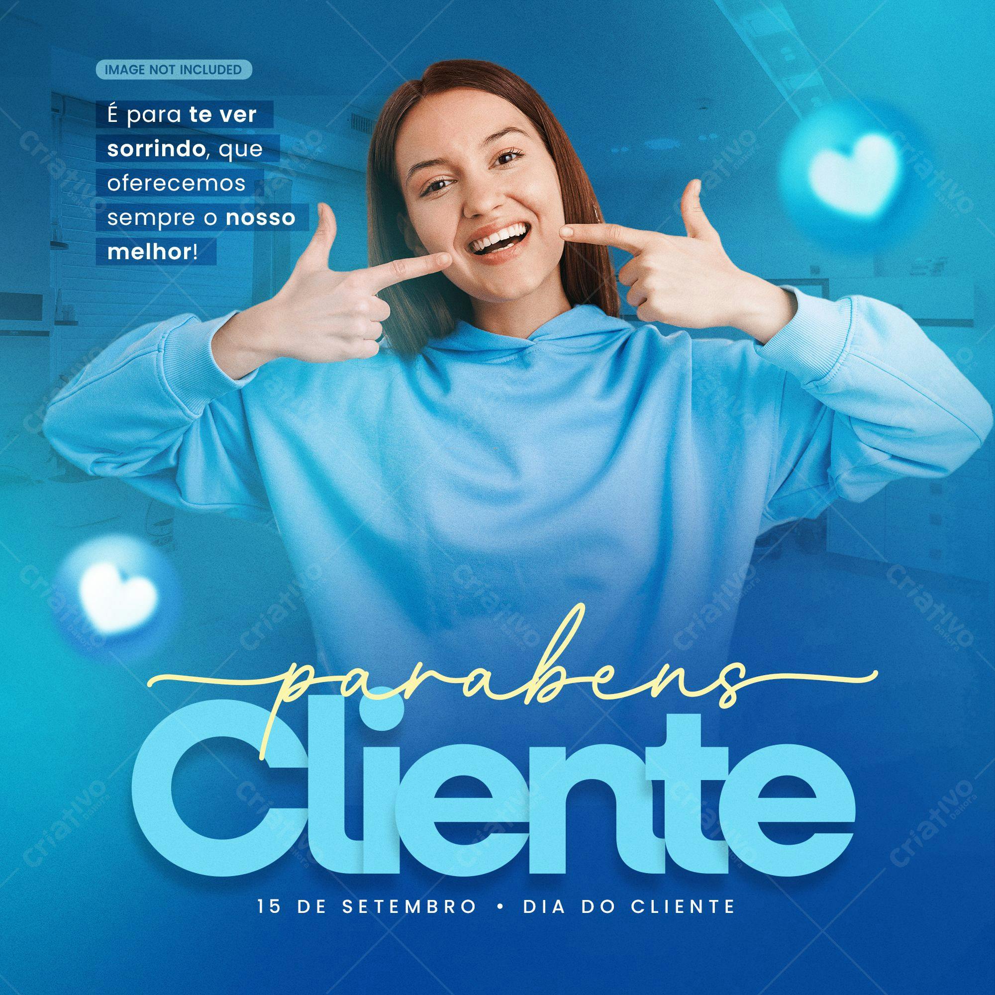 Post para Dia do Cliente PSD Editável