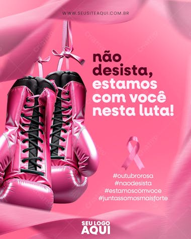 Feed outubro rosa mes de prevenção ao câncer de mama