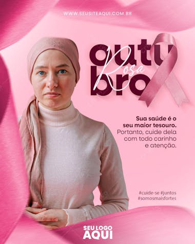 Feed outubro rosa mes de prevenção ao câncer de mama