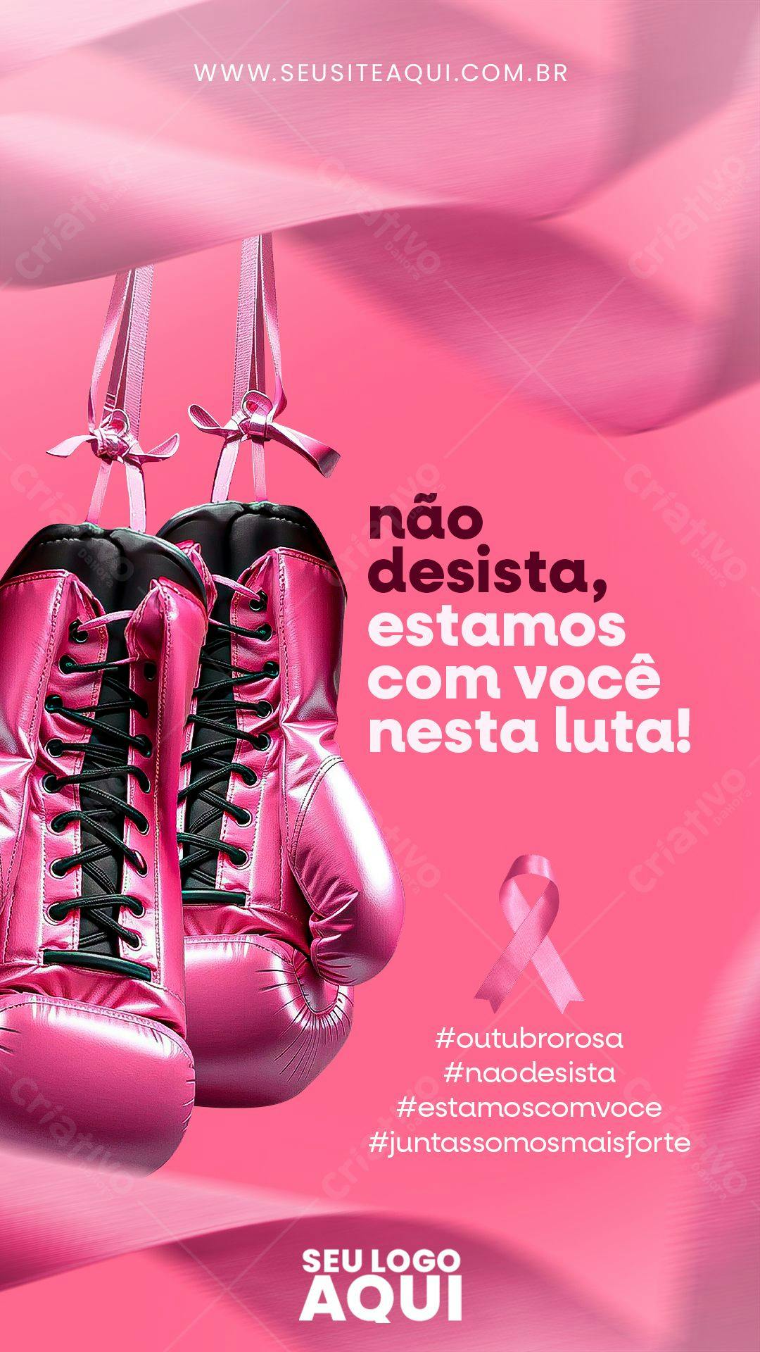 Post para Outubro Rosa PSD Editável