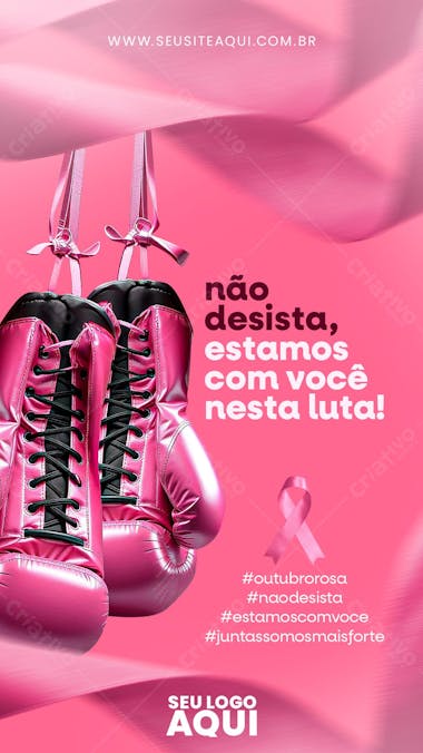 Story outubro rosa mes de prevenção