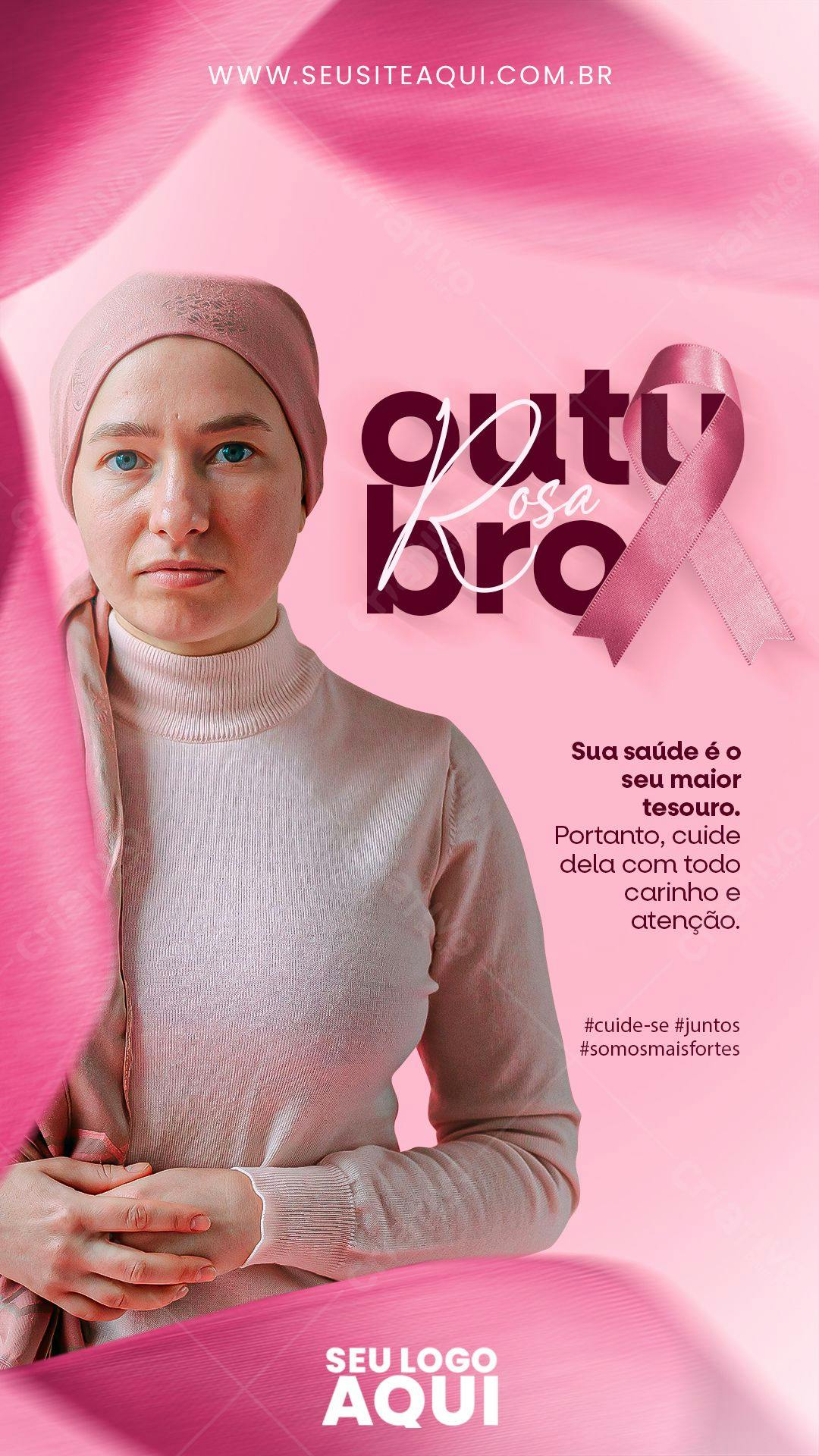 Post para Outubro Rosa PSD Editável