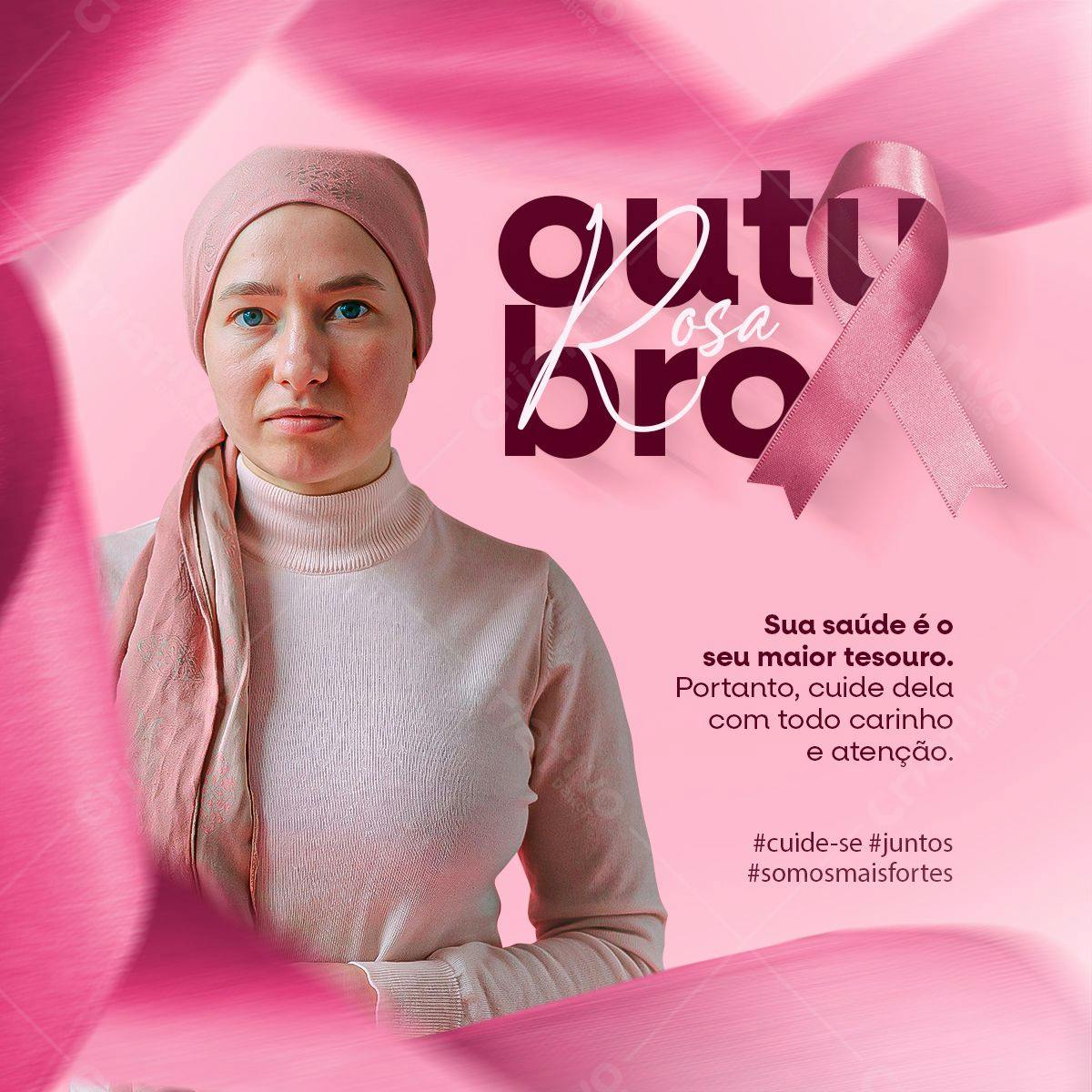 Post para Outubro Rosa PSD Editável