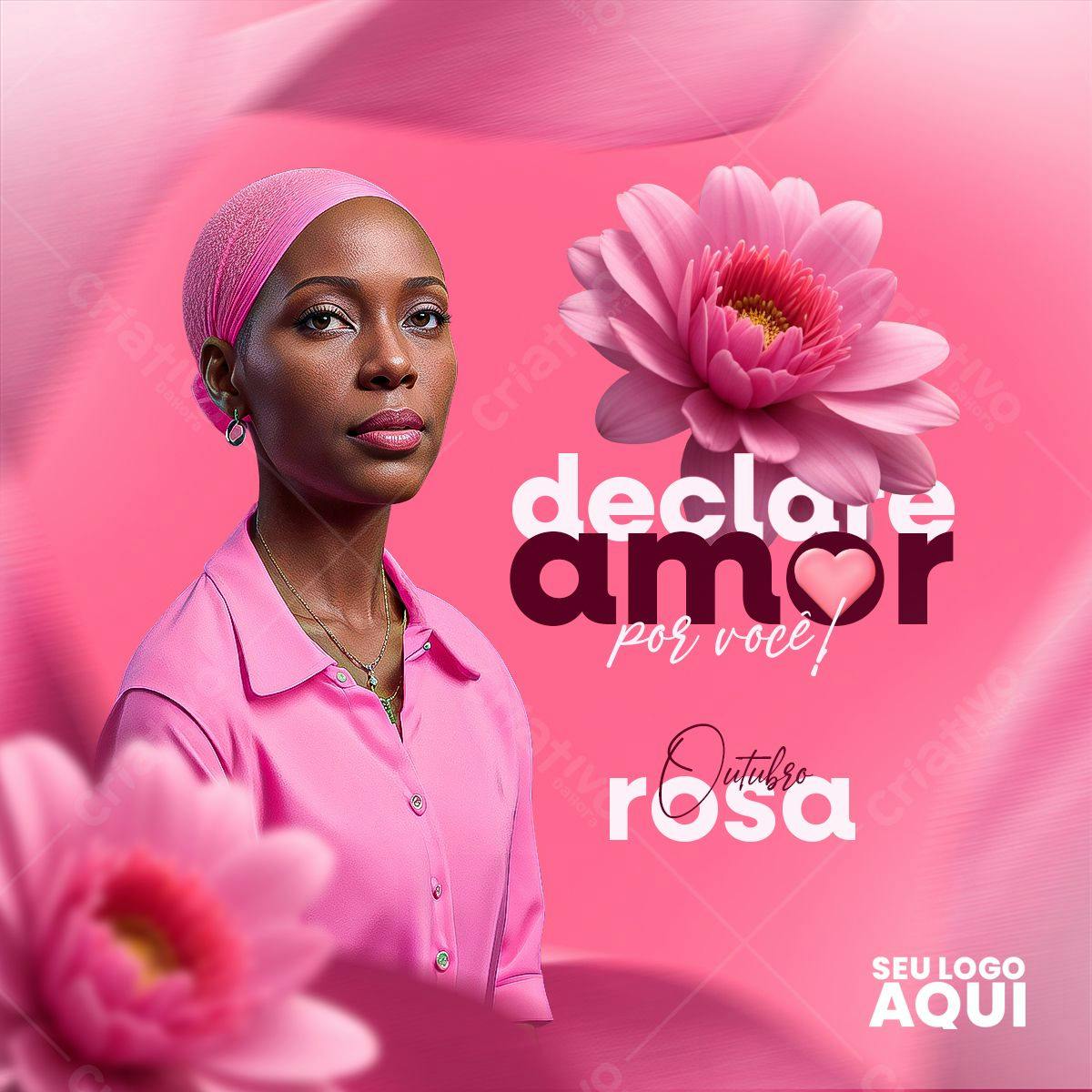 Postagem para Outubro Rosa PSD Editável