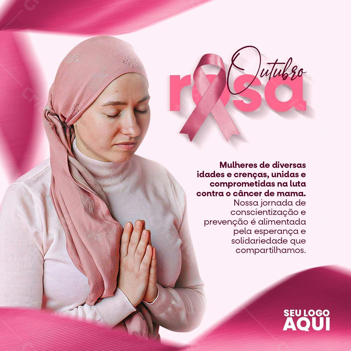 Post para Outubro Rosa PSD Editável