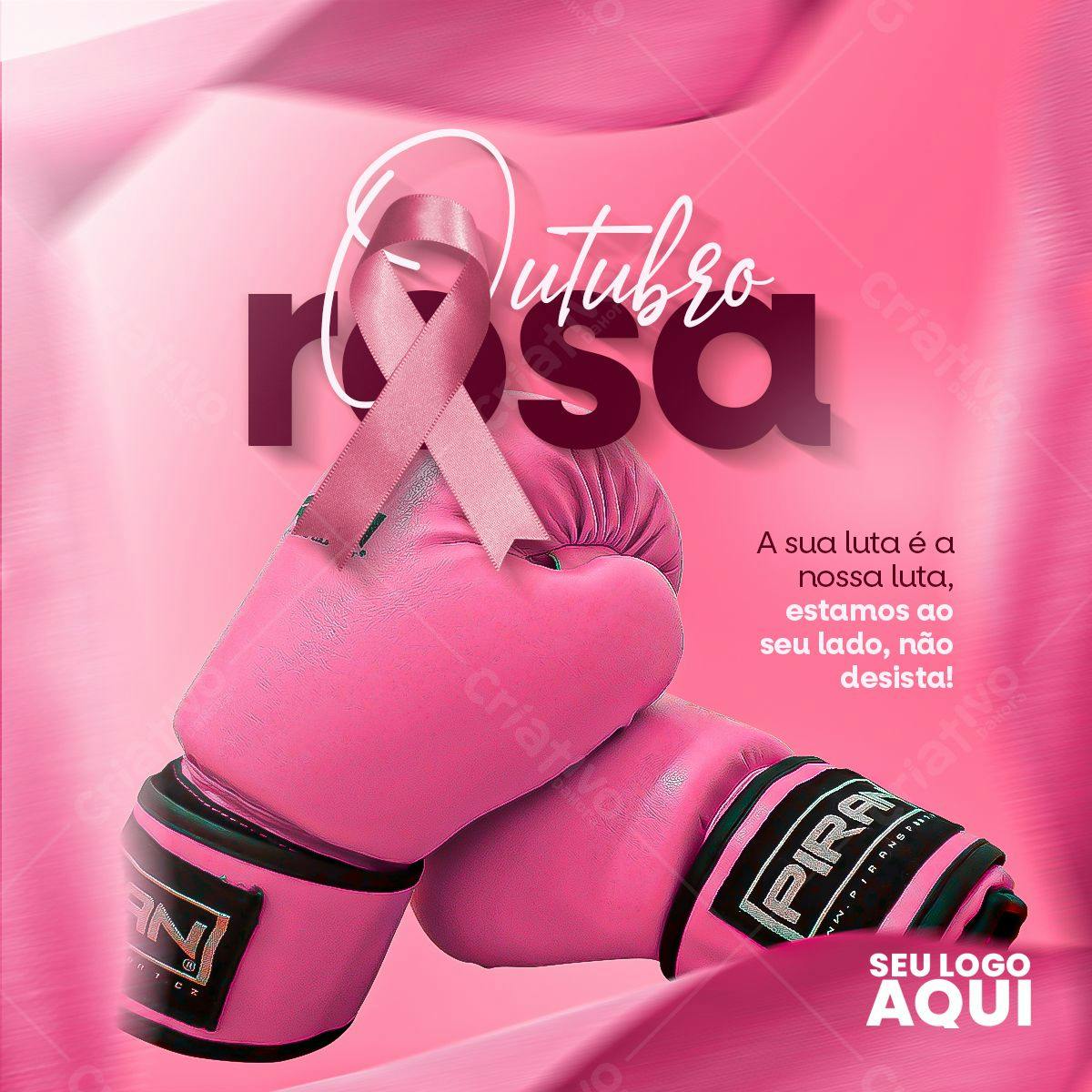 Post para Outubro Rosa PSD Editável