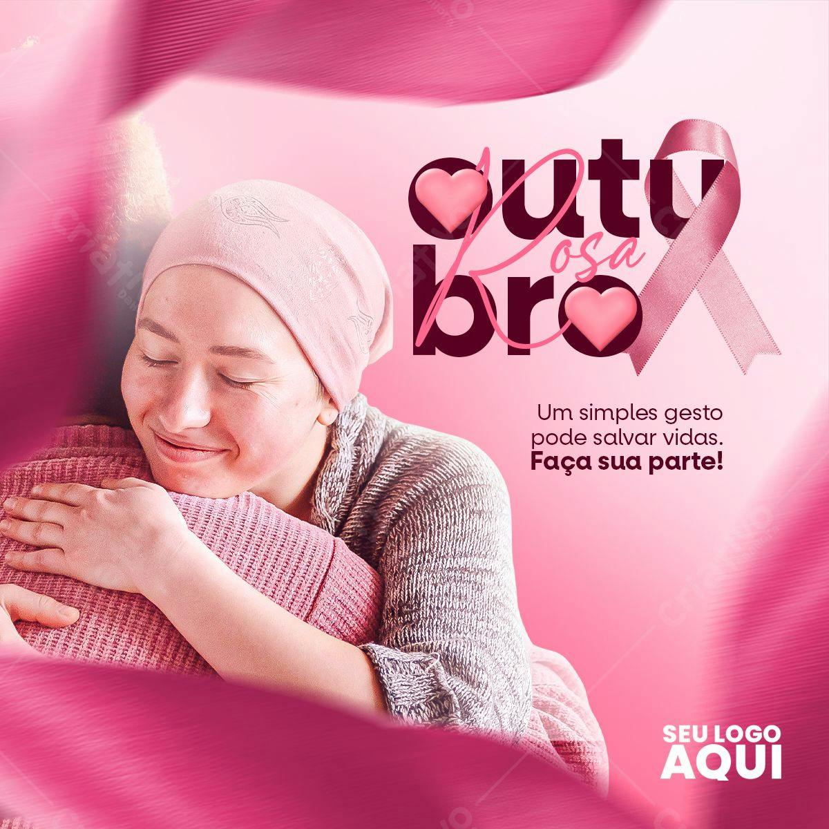 Post para Outubro Rosa PSD Editável