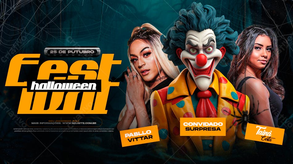 Banner Festival Halloween De Funk