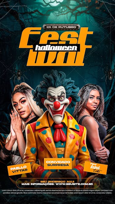 Flyer Festival Halloween De Funk Story