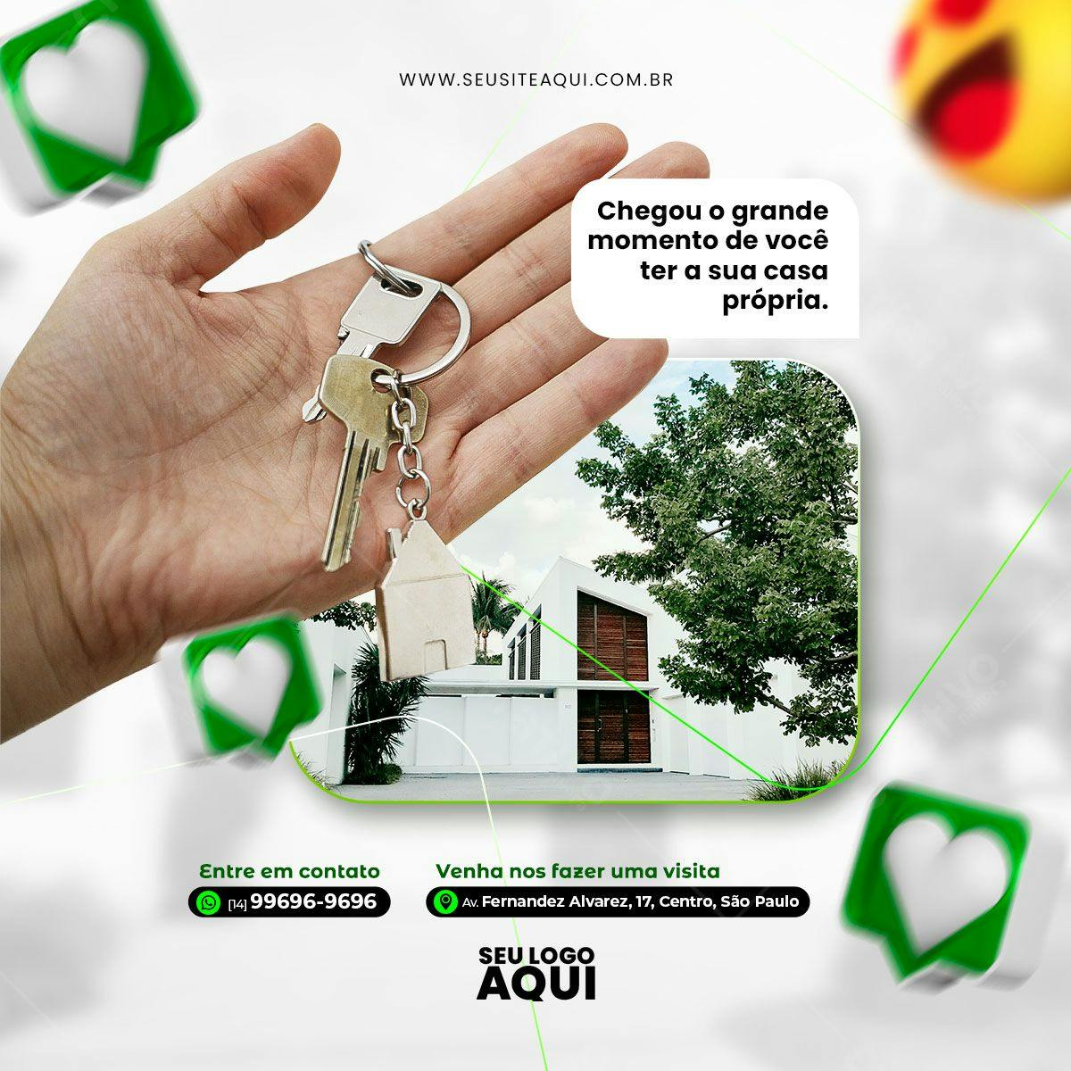 Modelo de Imóvel para Redes Sociais PSD Editável