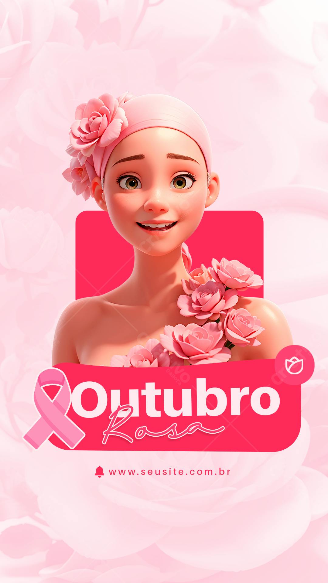 Banner Outubro Rosa PSD Editável