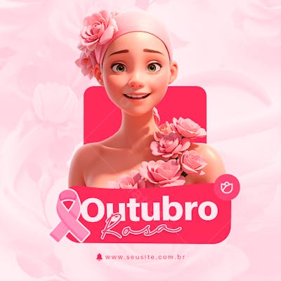 Conscientização Sobre O Câncer De Mama   Social Media