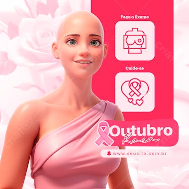 Faça o exame outubro rosa social media