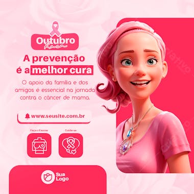 A prevenção é a melhor cura outubro rosa