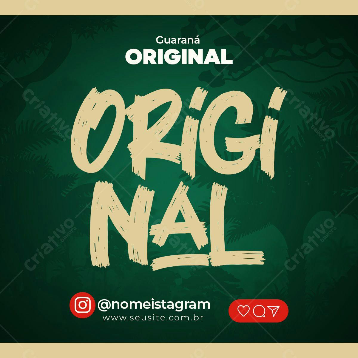 Post para Redes Sociais Guaraná PSD Editável