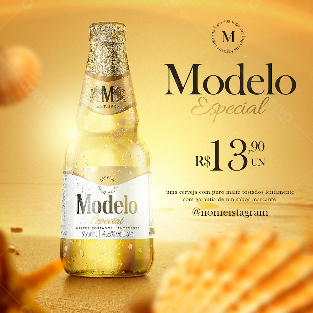 Cerveja Modelo Social Media