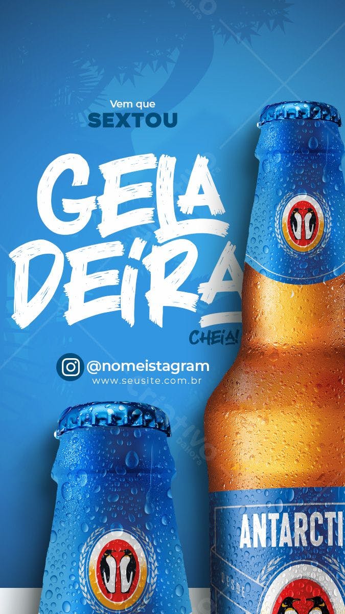 Flyer para Festa de Sexta-Feira com Cerveja PSD Editável