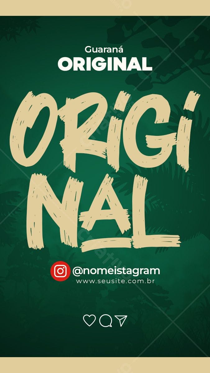 Poster para Redes Sociais Dia do Guaraná PSD Editável