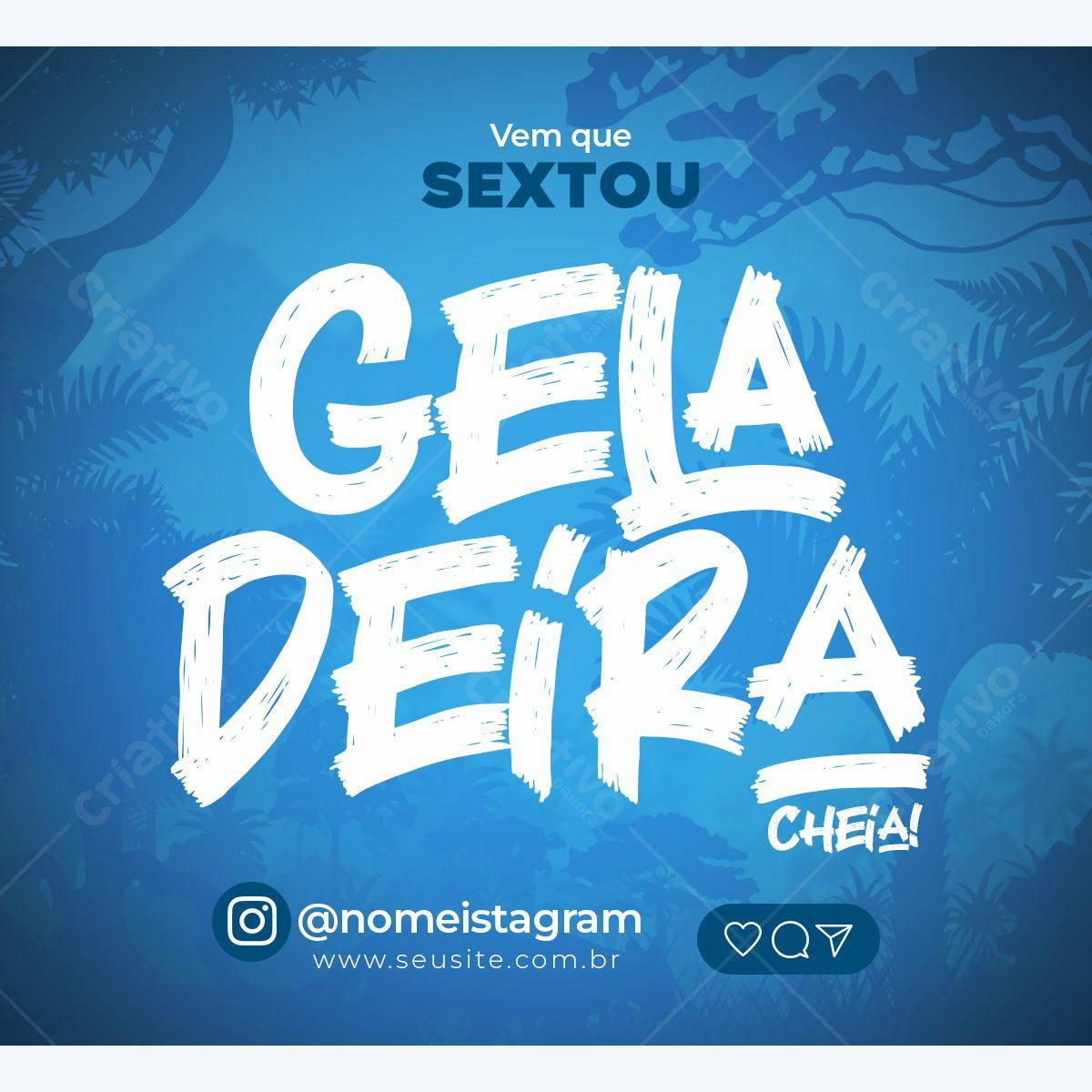 Post para Redes Sociais Sexta-Feira PSD Editável