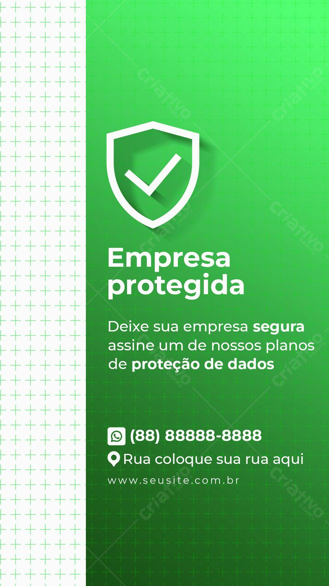 Modelo de Cartão de Visita Segurança Cibernética PSD Editável