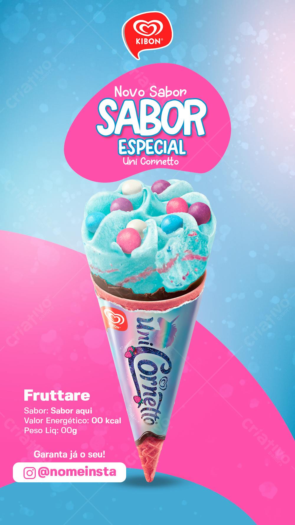 Stories, ice cream, kibon, unicorn, social media, ice cream shop ...
