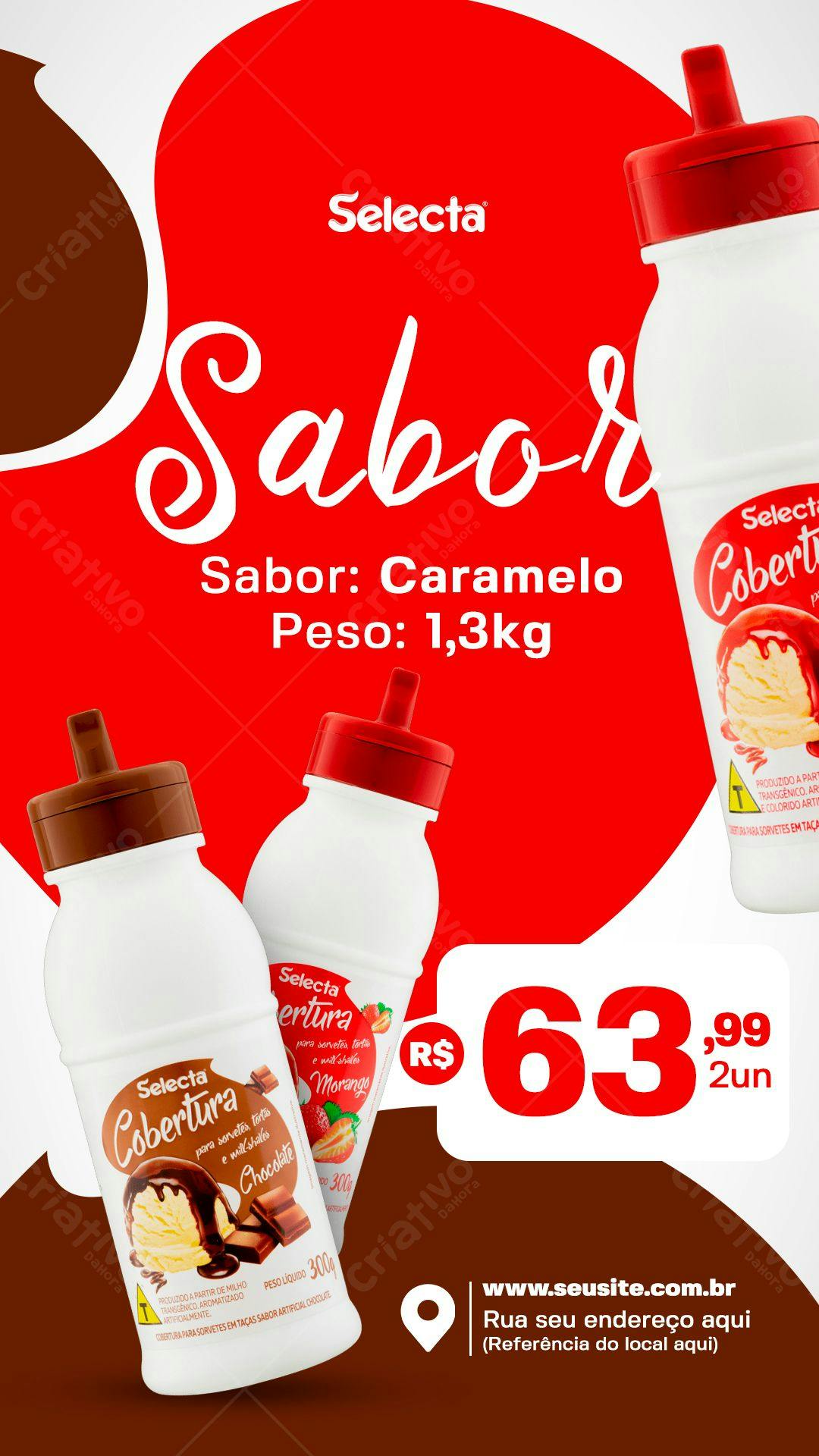 Flyer para Promoção de Cobertura Selecta PSD Editável