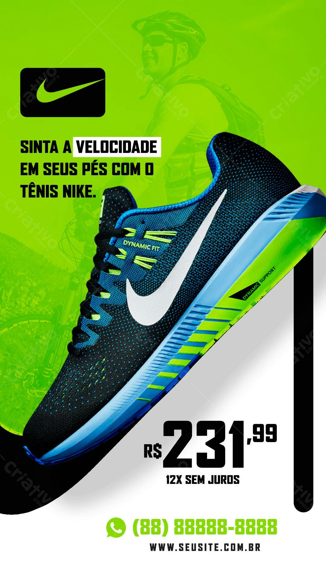 Banner para Lançamento de Tênis Nike PSD Editável
