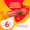 Cookies gotas de chocolate marilan supermercados social media psd editável